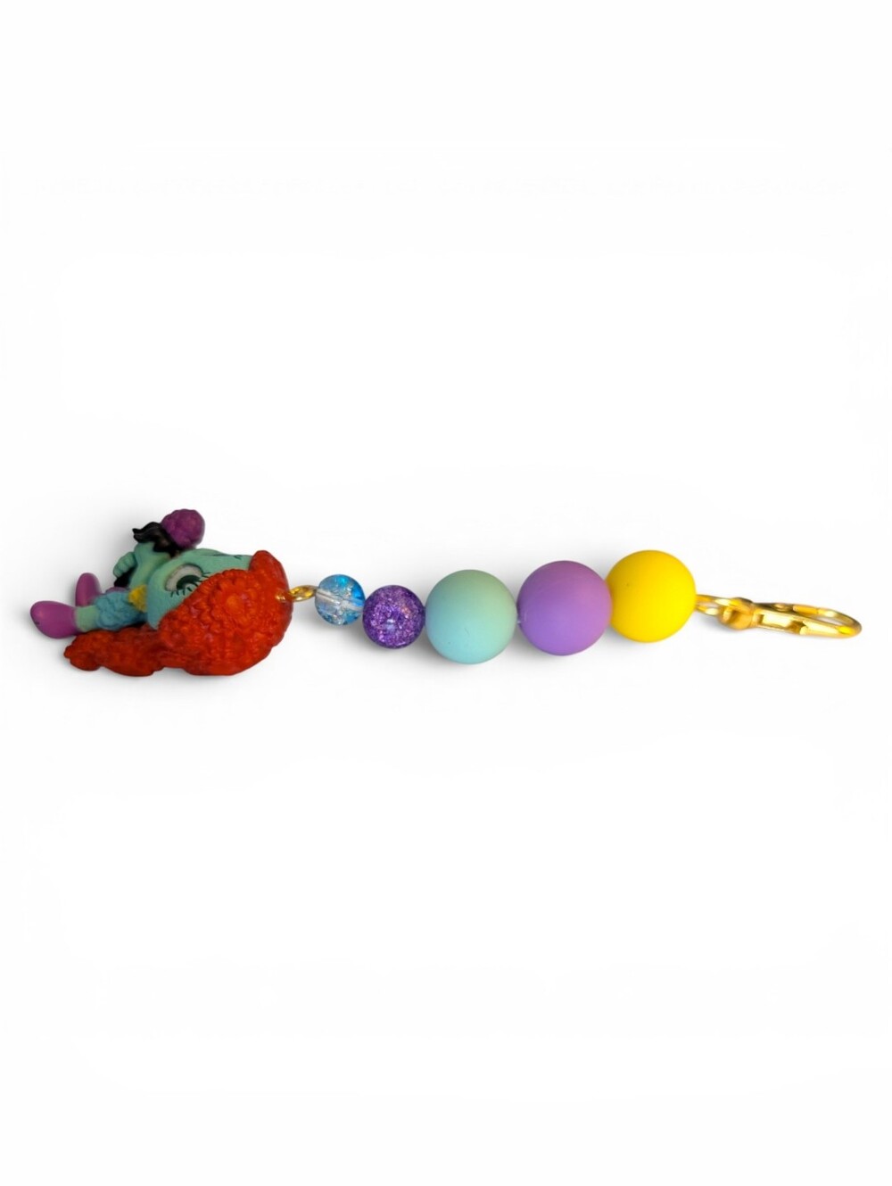 Handmade In Full Bloom Sally Bag Charm/ Keychain - Picture 4 of 4